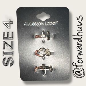 Bundle Sale 3 for $15 | Accessory Label Nickel Free Ring Set of 3 - Size 4